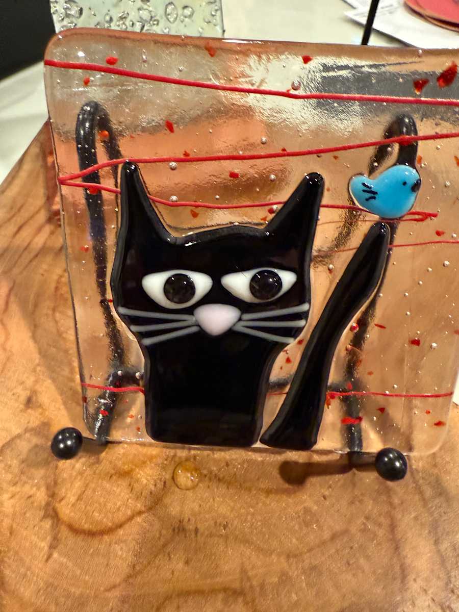 Peeky Black Cat 37 by Candice Treat Murphy, Image 1.