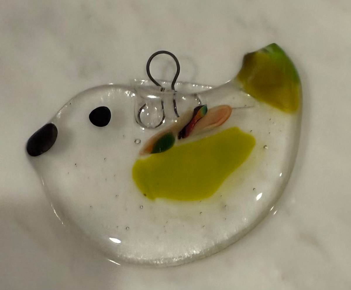 Textured Bird Ornament VI by Candice Treat Murphy, Image 3.