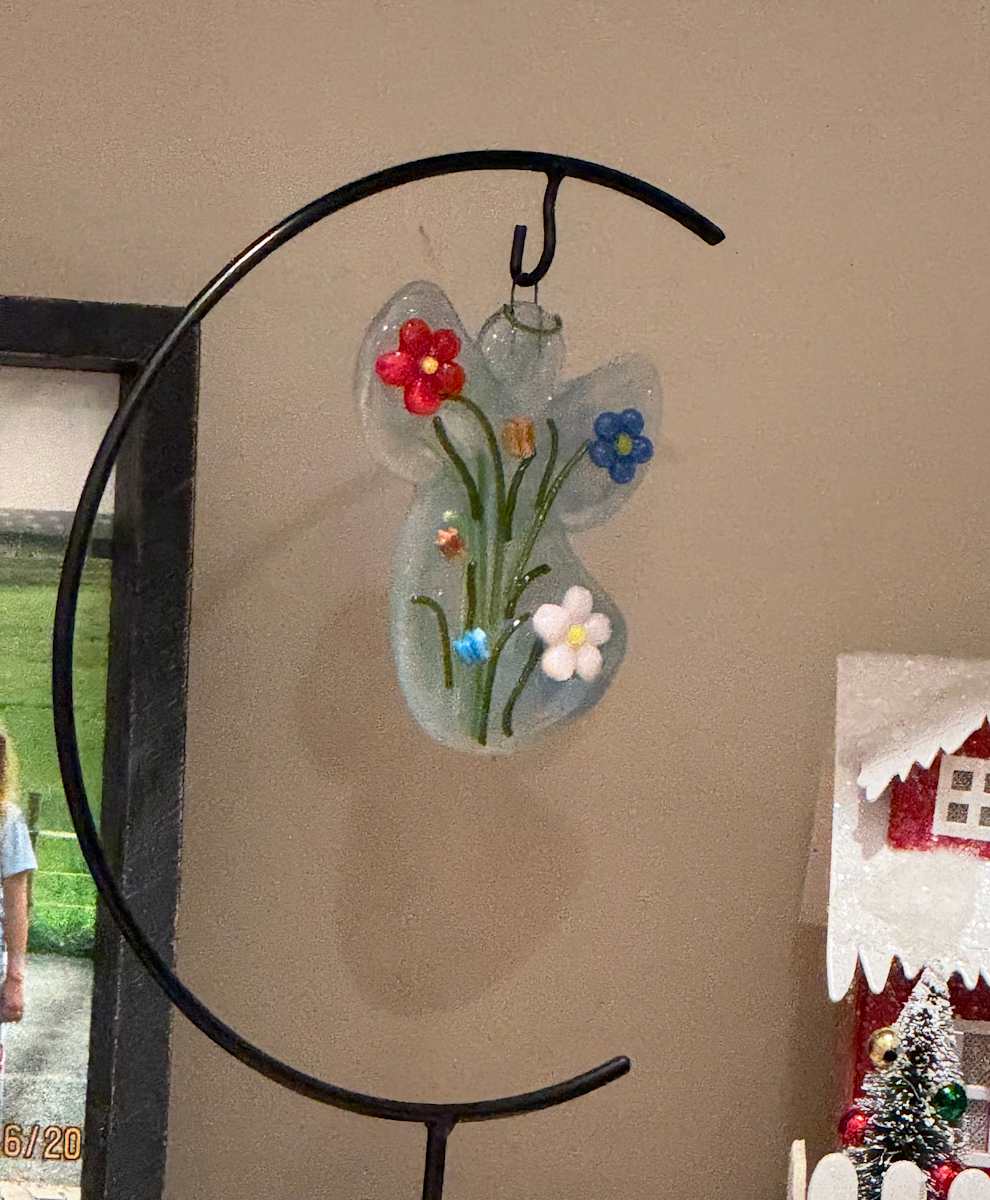 Angel Ornament with Flowers by Candice Treat Murphy, Image 2.