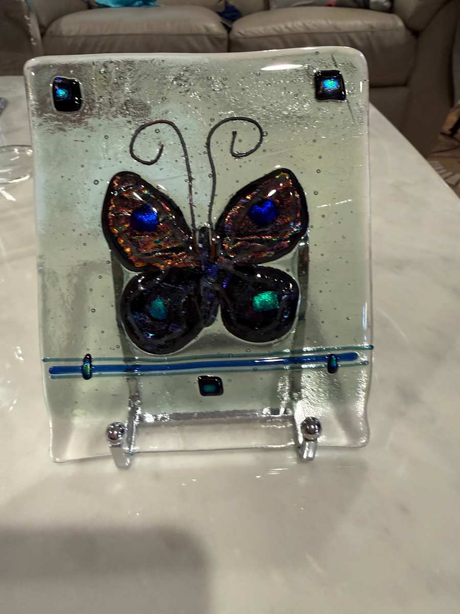 Dichroic Butterfly Rectangle by Candice Treat Murphy, Image 3.