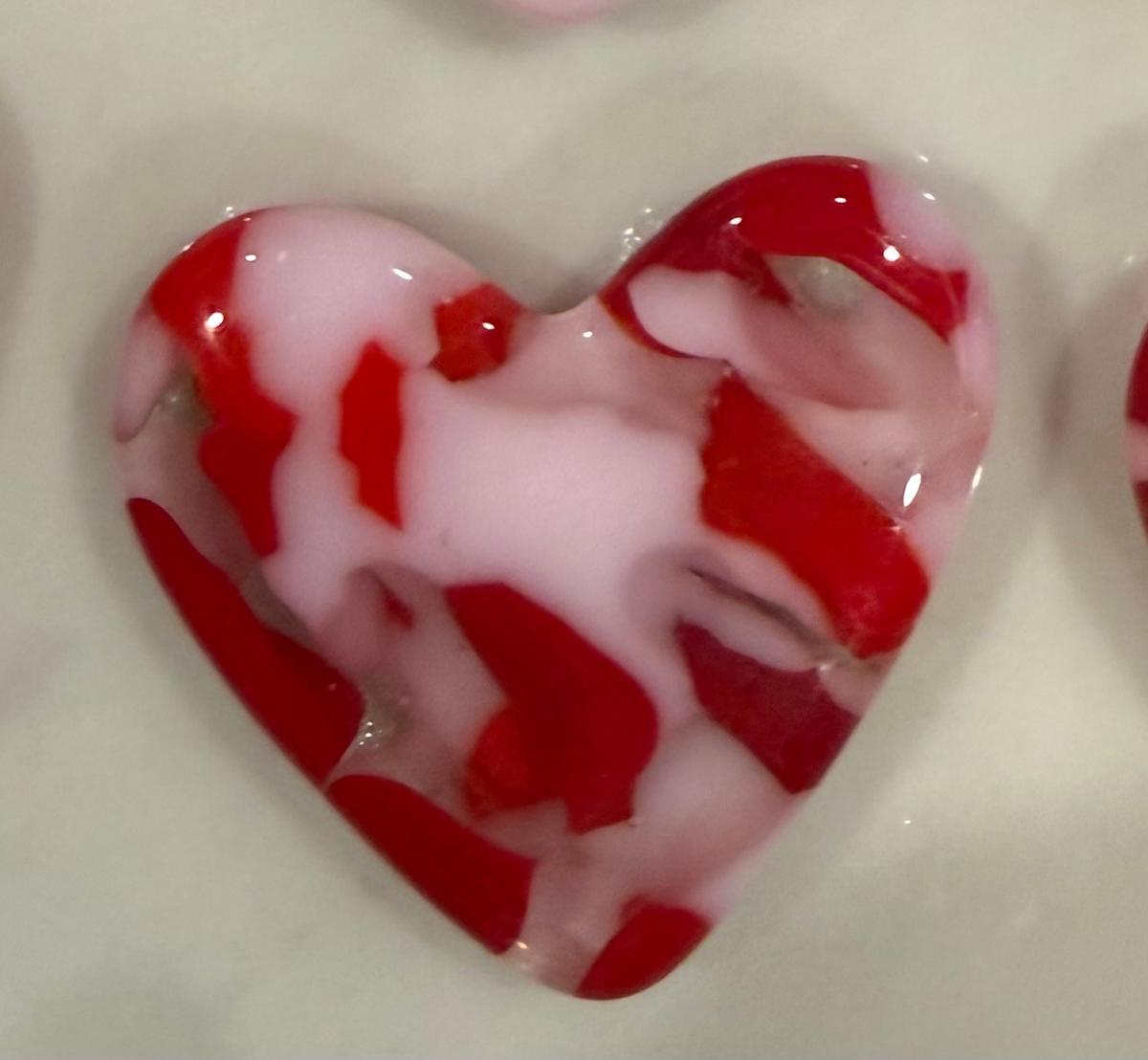 1.5" Red and Pink Tiny Pocket Heart #2 by Candice Treat Murphy, Image 4.