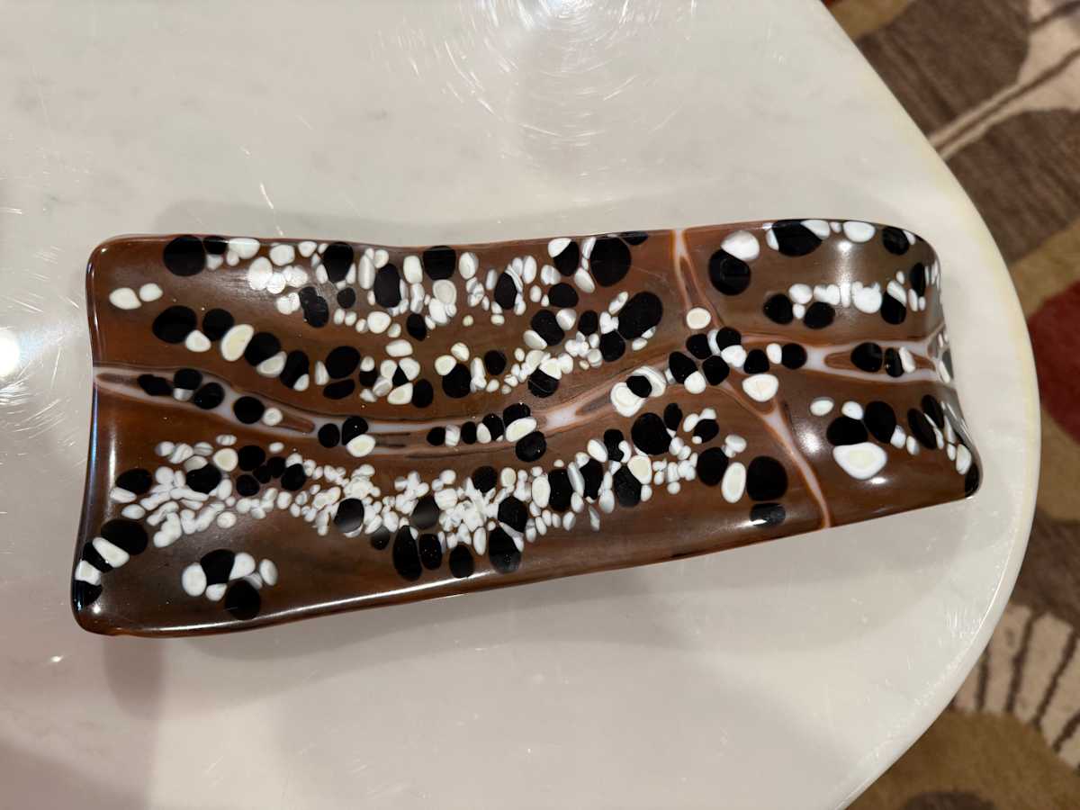 Modern Large Spoon Rest #1 (Dk Brown and Vanilla) by Candice Treat Murphy, Image 3.