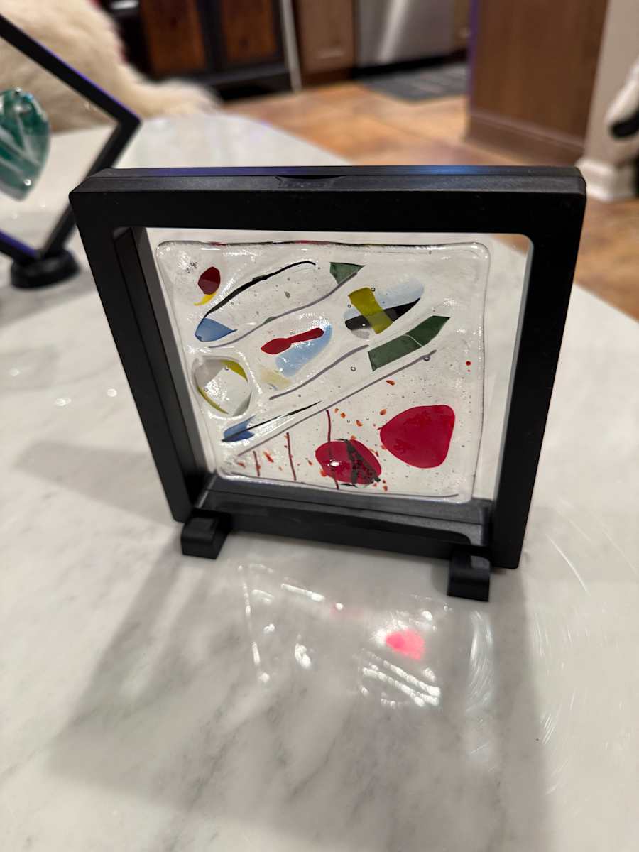 Colored Stones on Clear Square by Candice Treat Murphy, Image 3.