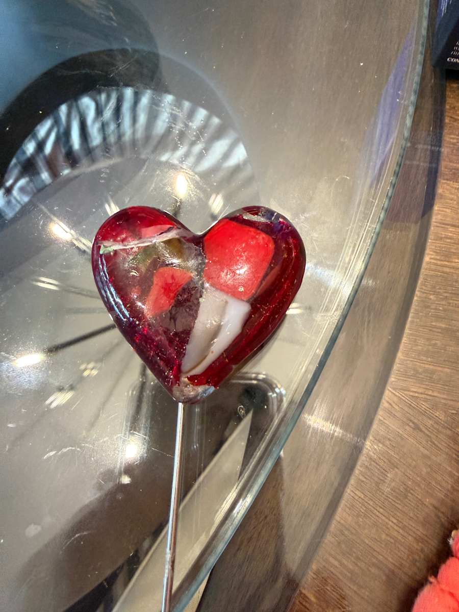 2" Reds Pocket Heart Plant Stake #1 by Candice Treat Murphy, Image 4.