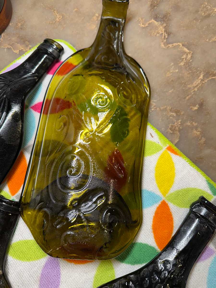 Magnum Bottle Large Spoon Rest Dragonfly #2 (olive green) by Candice Treat Murphy, Image 12.