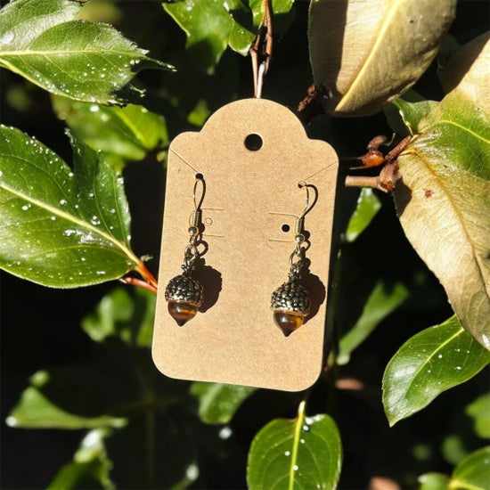 Acorn Dangle Earrings by Breanna Cole, Image 1.