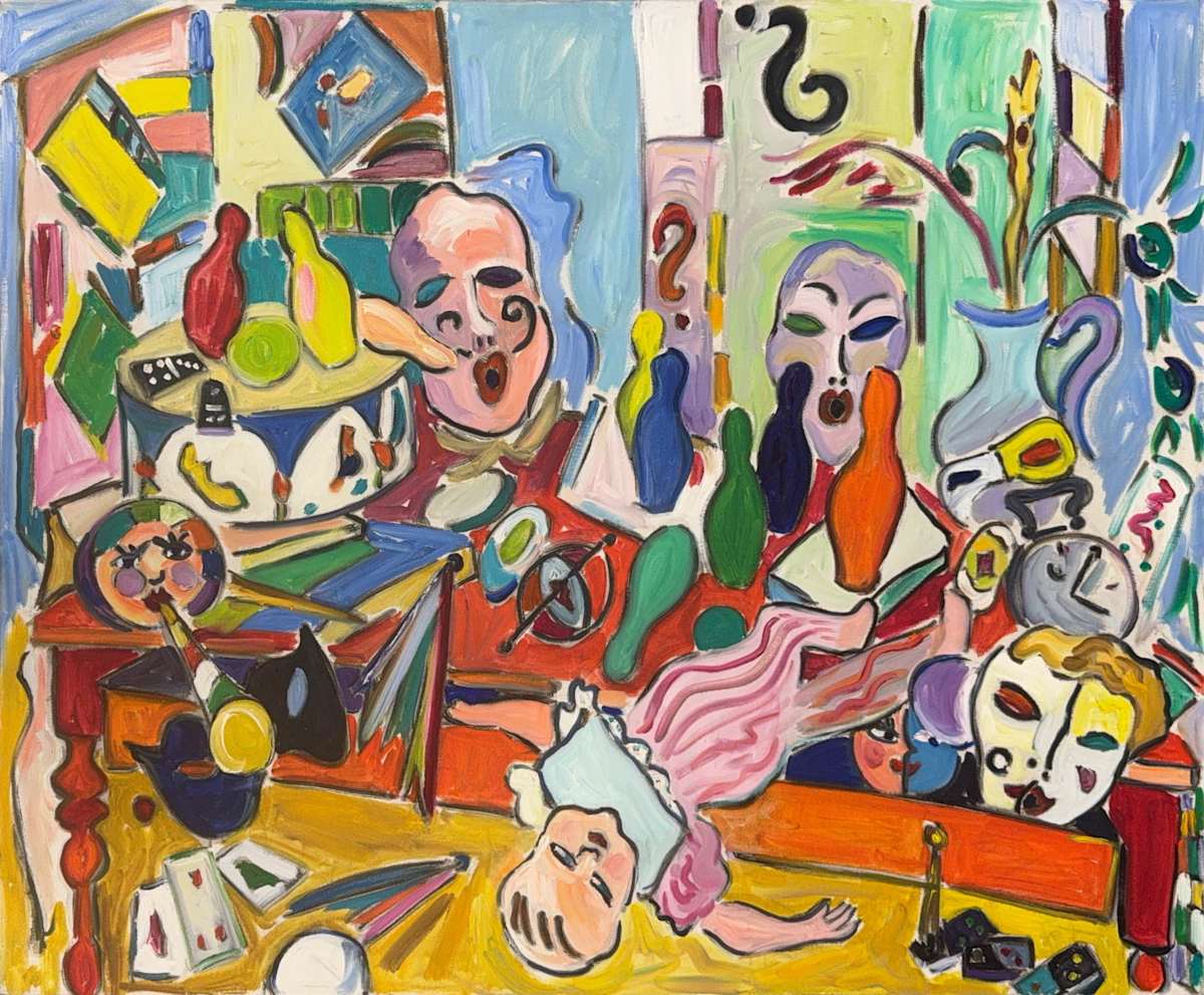 Masks with Child by Vivian Reiss, Image 4.
