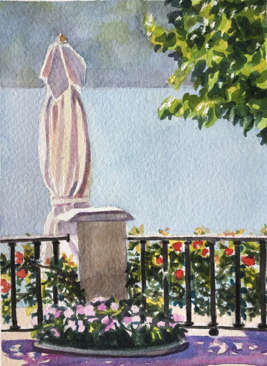 On the Lake, Villa D’Este by Victoria M  Le  Vine 