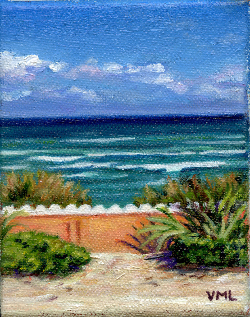 Ocean Wall by Victoria M  Le  Vine 