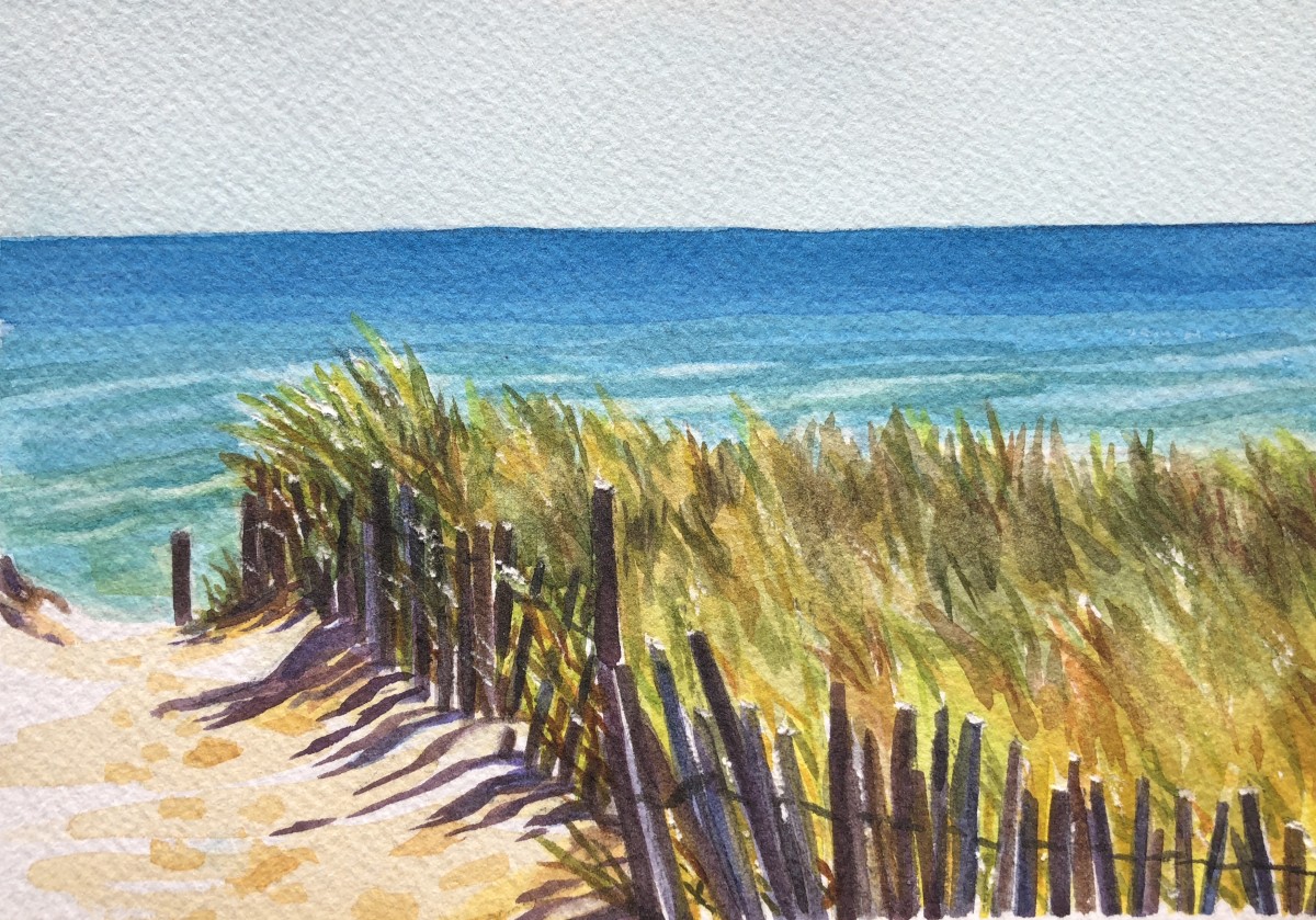 Wauwinet Beach Entry by Victoria M  Le  Vine 