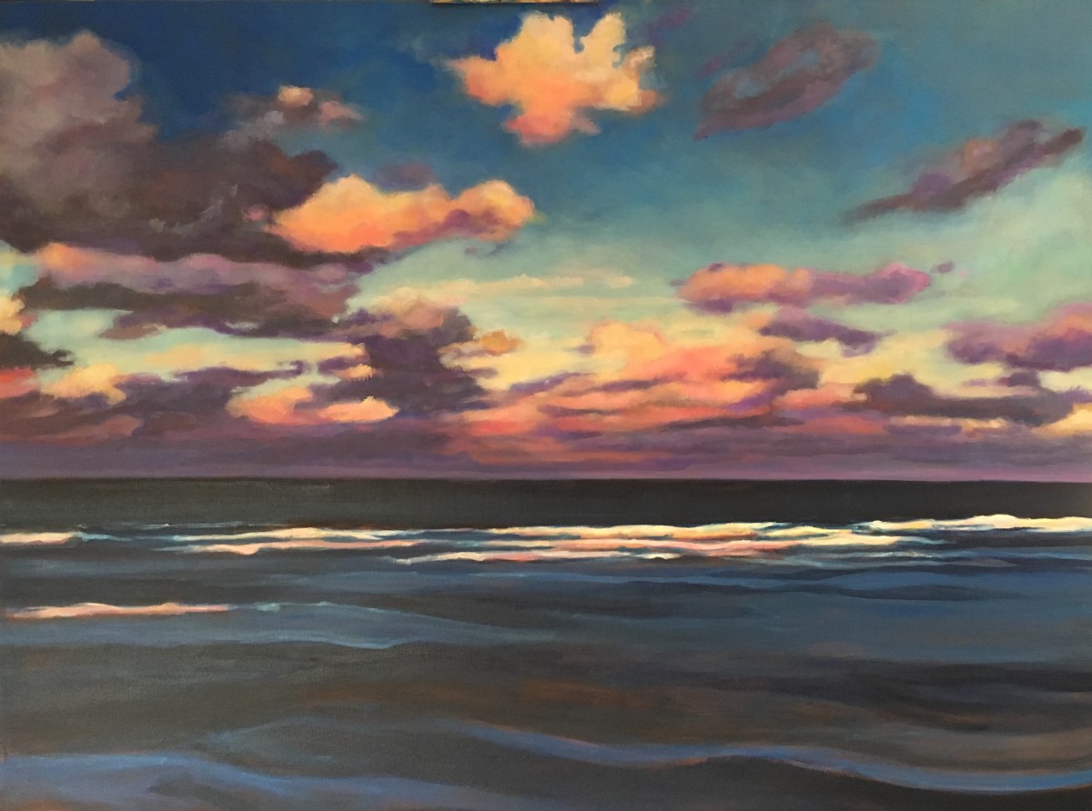 Sunset on Jupiter  by Victoria M  Le  Vine 
