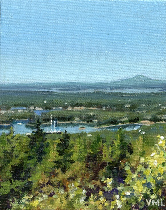 Looking from Cadillac Mountain by Victoria M  Le  Vine 