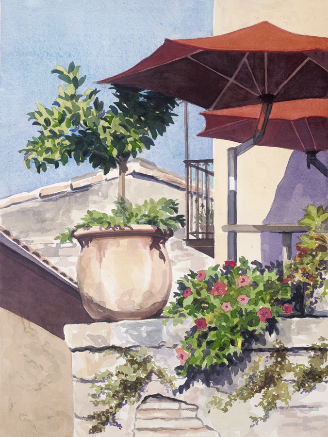 St Paul de Vence by Victoria M  Le  Vine 