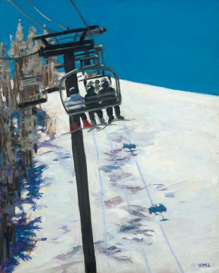 Wasatch Lift by Victoria M  Le  Vine 