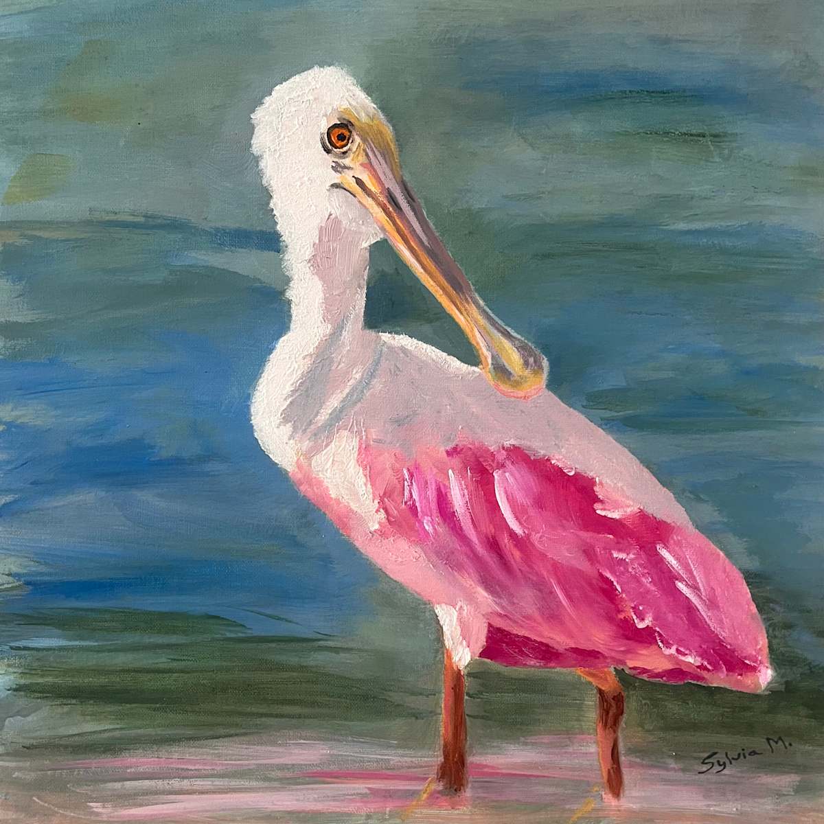 Blush Over Canal Waters by Sylvia Montgomery 