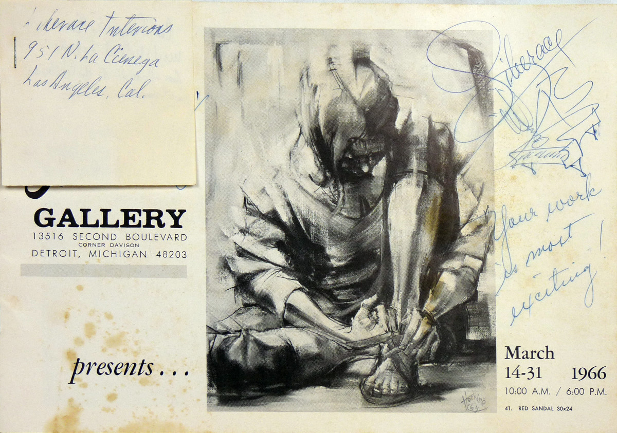 The Studio Gallery Art Program with Liberace Signature by Roy Hocking 