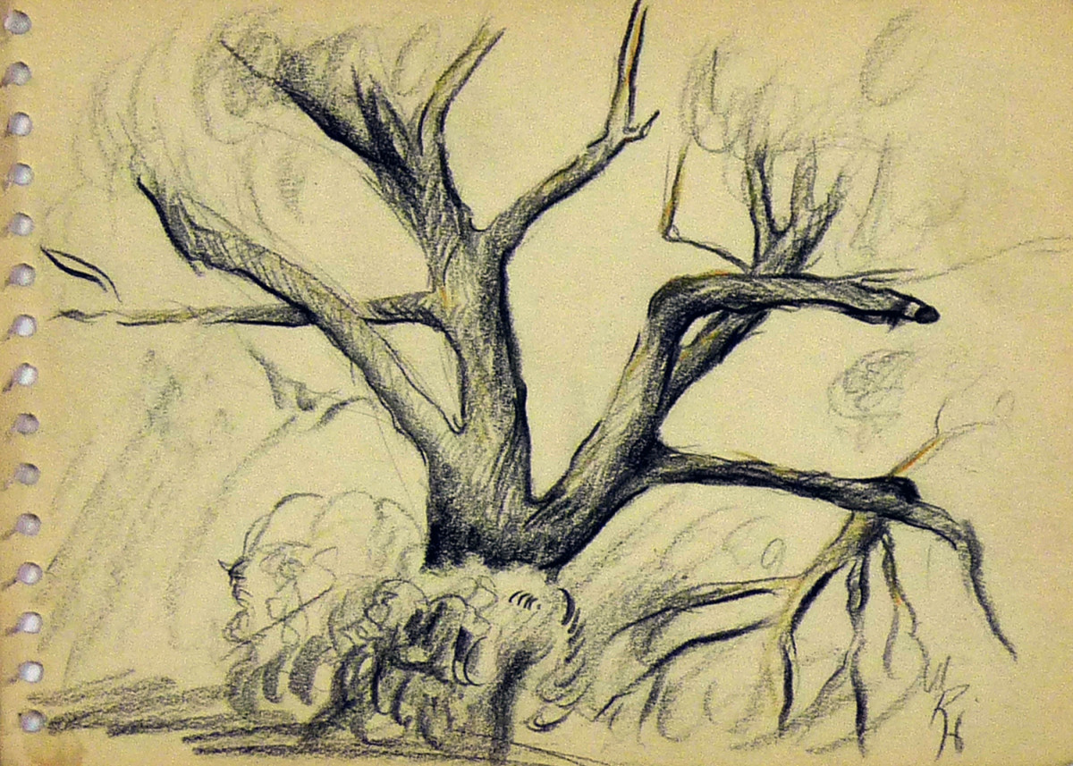 Untitled #4062, from "The Spiral Artcraft Sketch Book No. 12" by Roy Hocking 