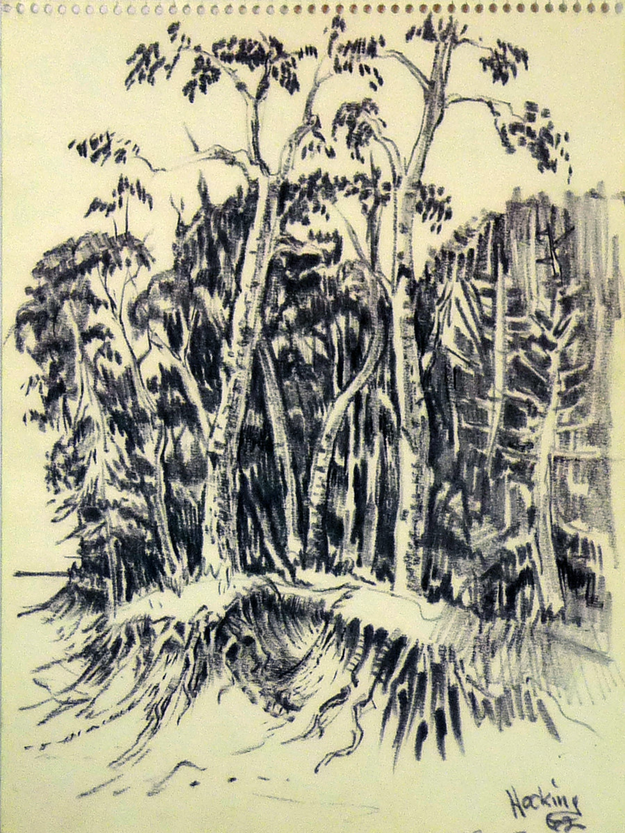 Great Sand Bay, from "July Summer 1962 Sketch Pad" by Roy Hocking 