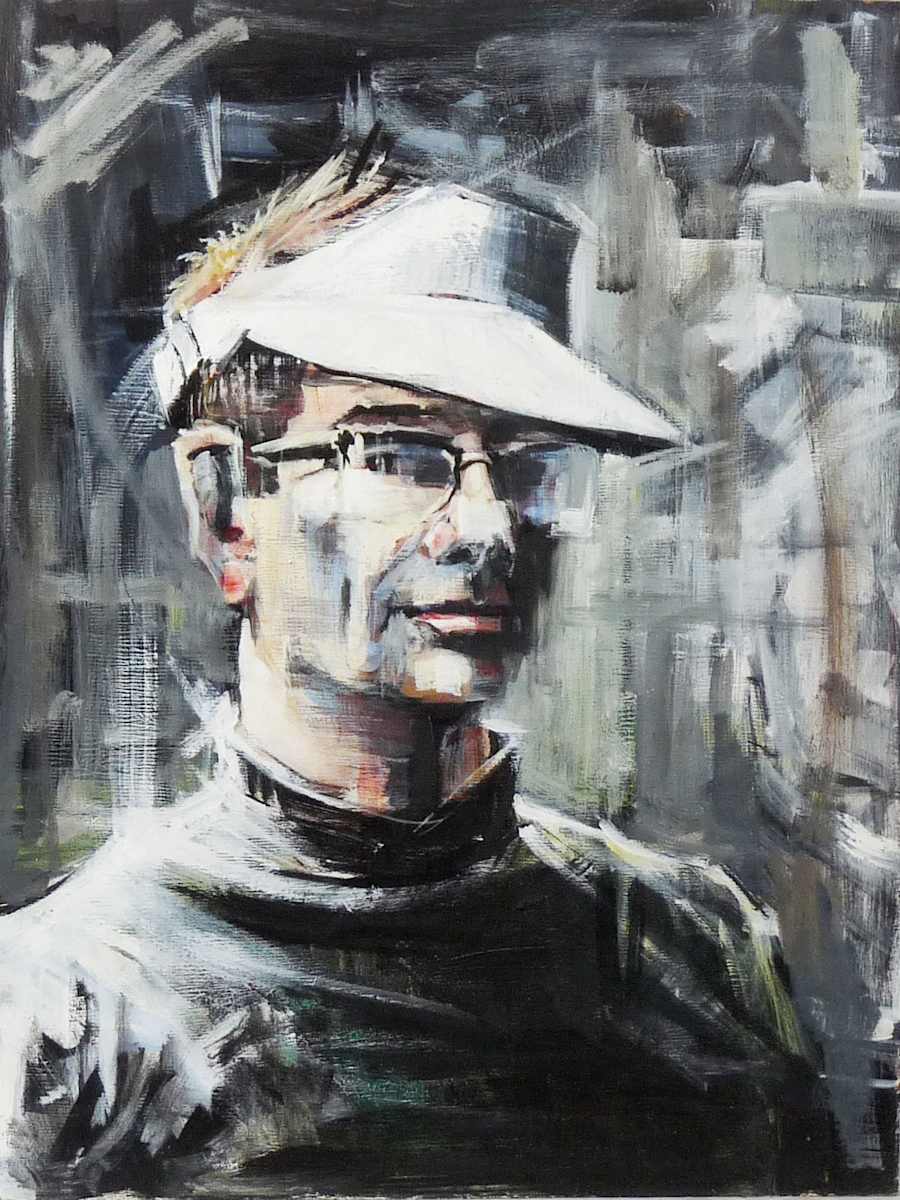 Self-Portrait with Visor by Roy Hocking, Image 2.