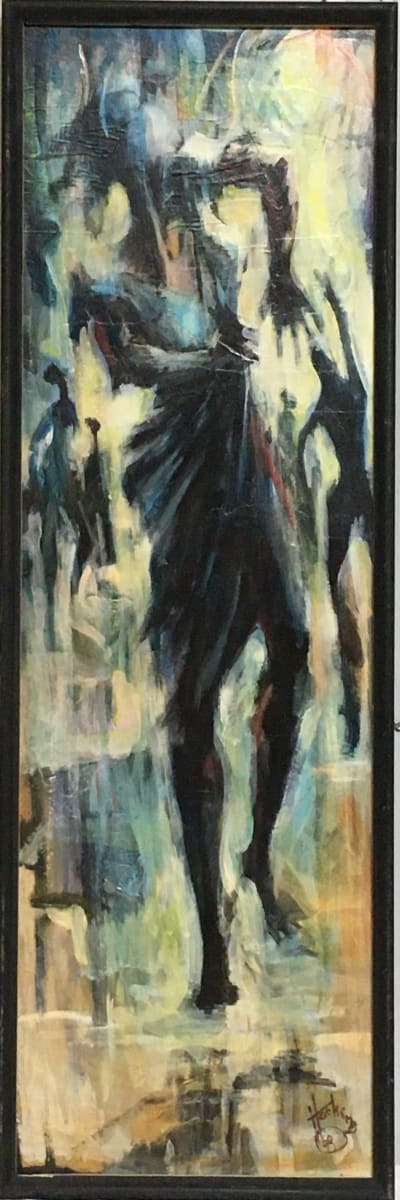 Fleeing Figure by Roy Hocking 