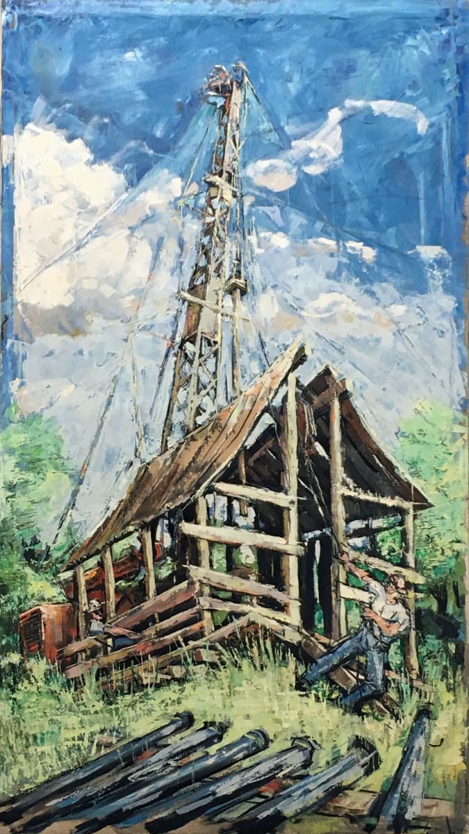 Drilling Rig by Roy Hocking 