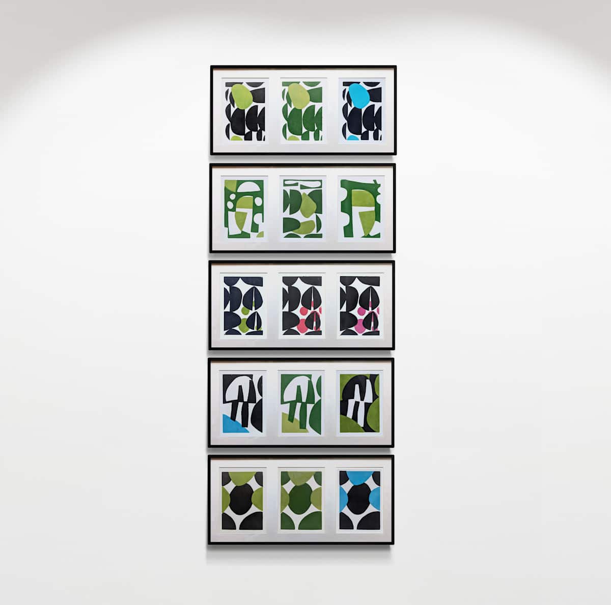 Two Colour Lino Print Triptych by JAN FAIREY, Image 1.