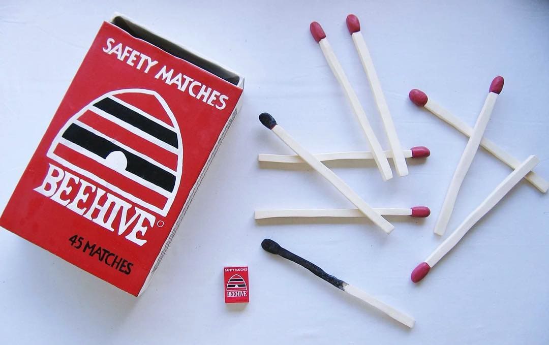 Carved Matchsticks  . Striking a Happy Medium  . . (11018) 