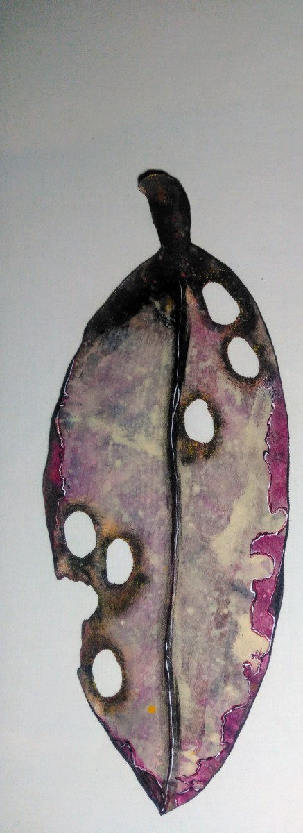 Pohutukawa Leaf 259 by Liz McAuliffe 