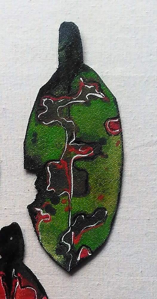 Pohutukawa Leaf . 350 by Liz McAuliffe 