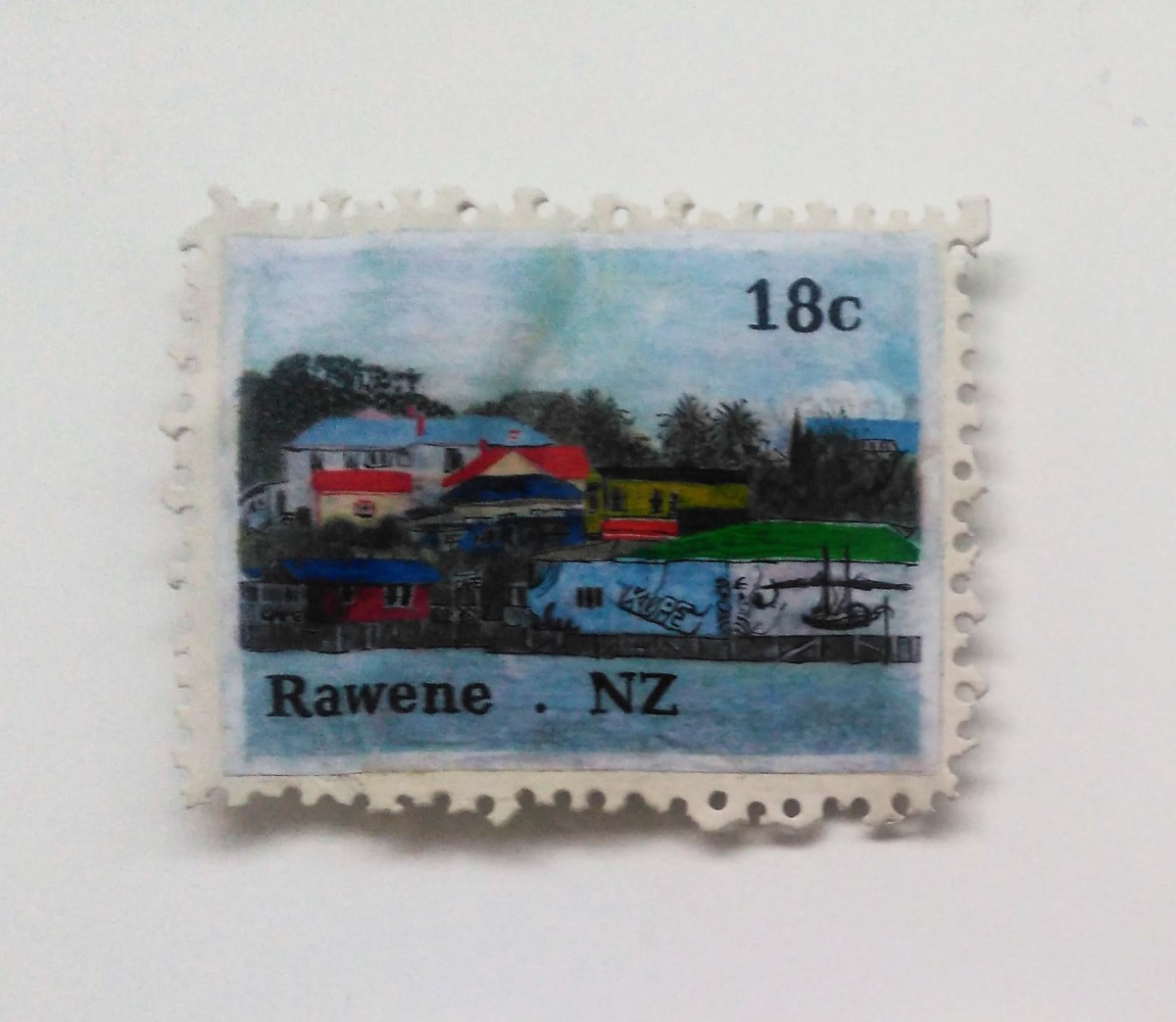 Rawene Mural & Cafe . 067 by Liz McAuliffe 