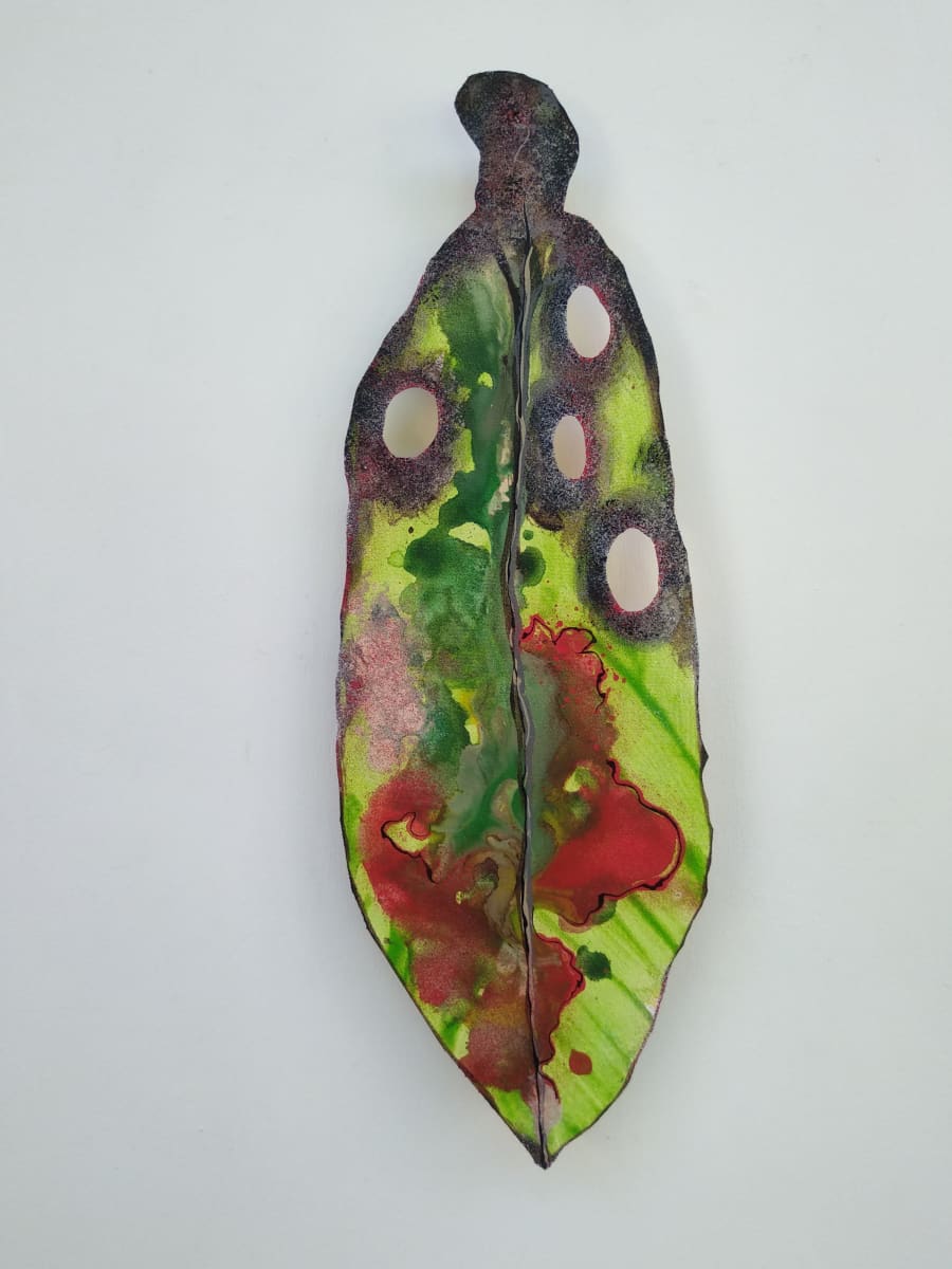 Medium Pohutukawa Leaf  . . (18147) by Liz McAuliffe 