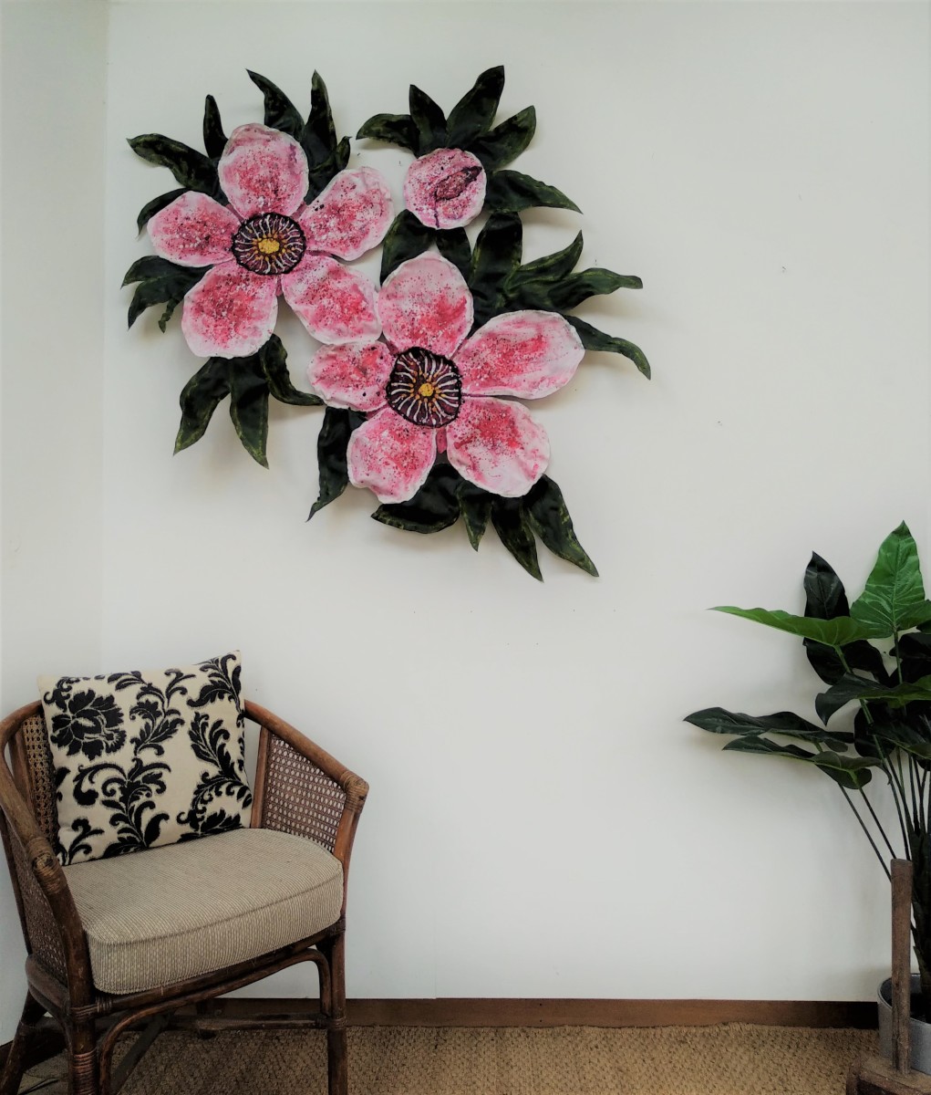 Manuka Cluster - Canvas/Wire  ..  (19275) by Liz McAuliffe 