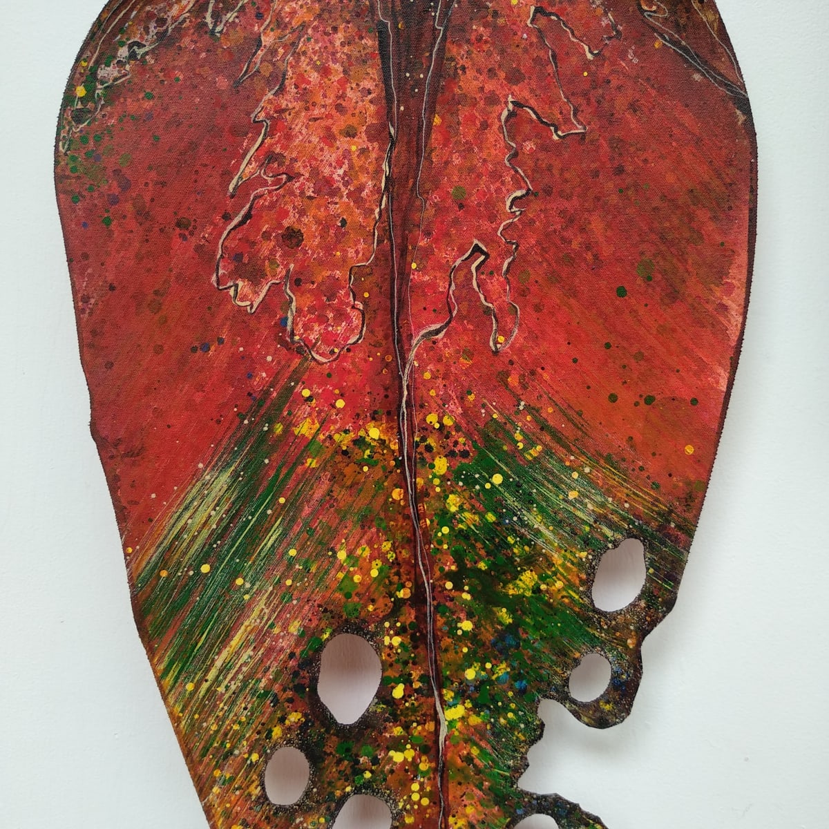 Pohutukawa Leaf .  Large  . . (20184) by Liz McAuliffe 