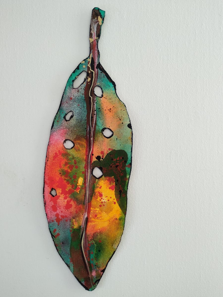 Small Pohutukawa Leaf  . . (21299) by Liz McAuliffe 