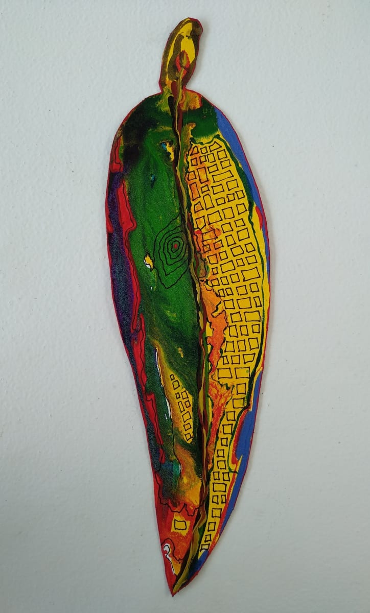 Hundertwasser Leaf  .. (22277) by Liz McAuliffe 