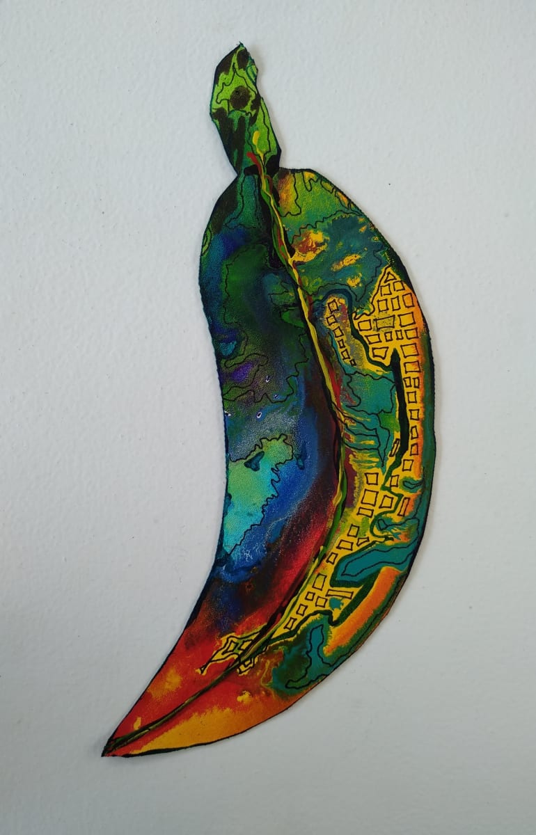 Hundertwasser Leaf  .. (22278) by Liz McAuliffe, Image 1.