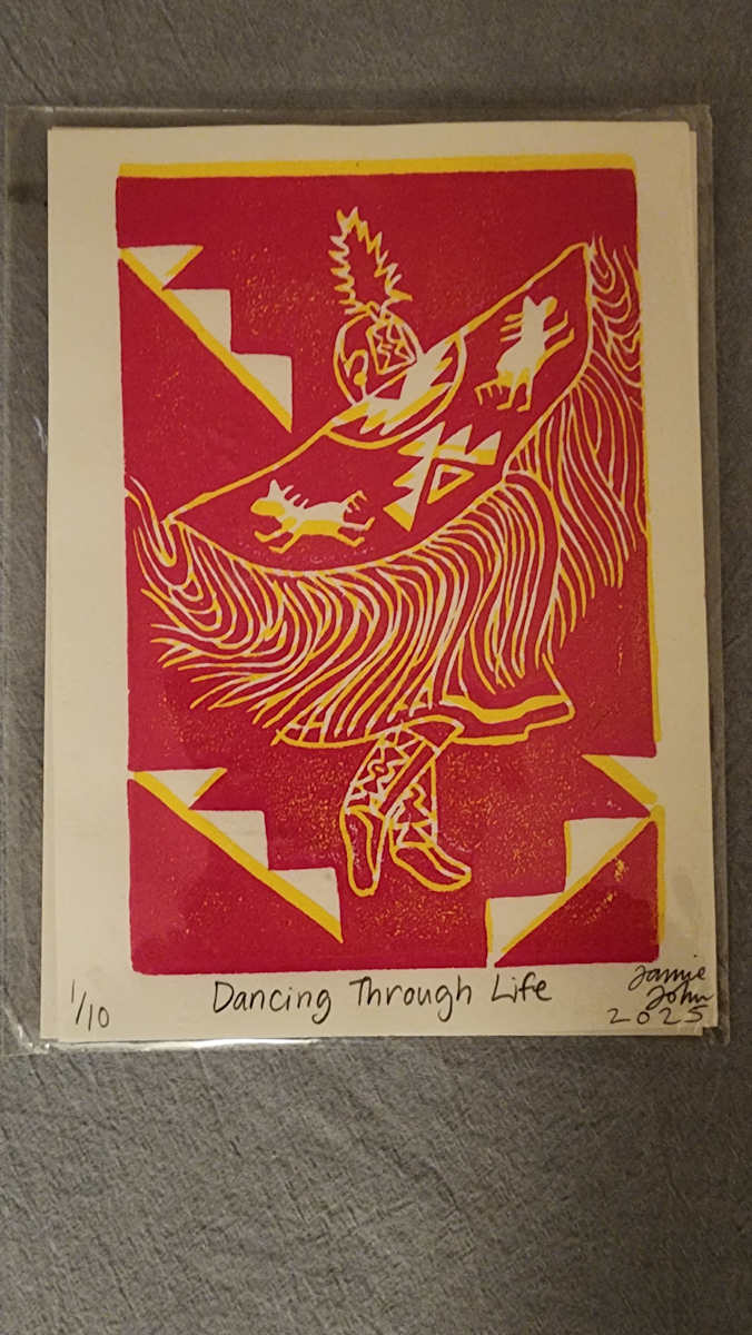 Dancing Through Life (Red) by Jamie John 