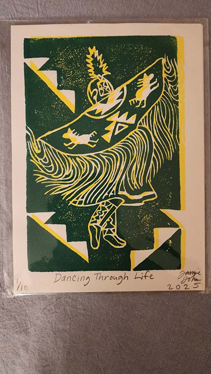 Dancing Through Life (Green) by Jamie John 