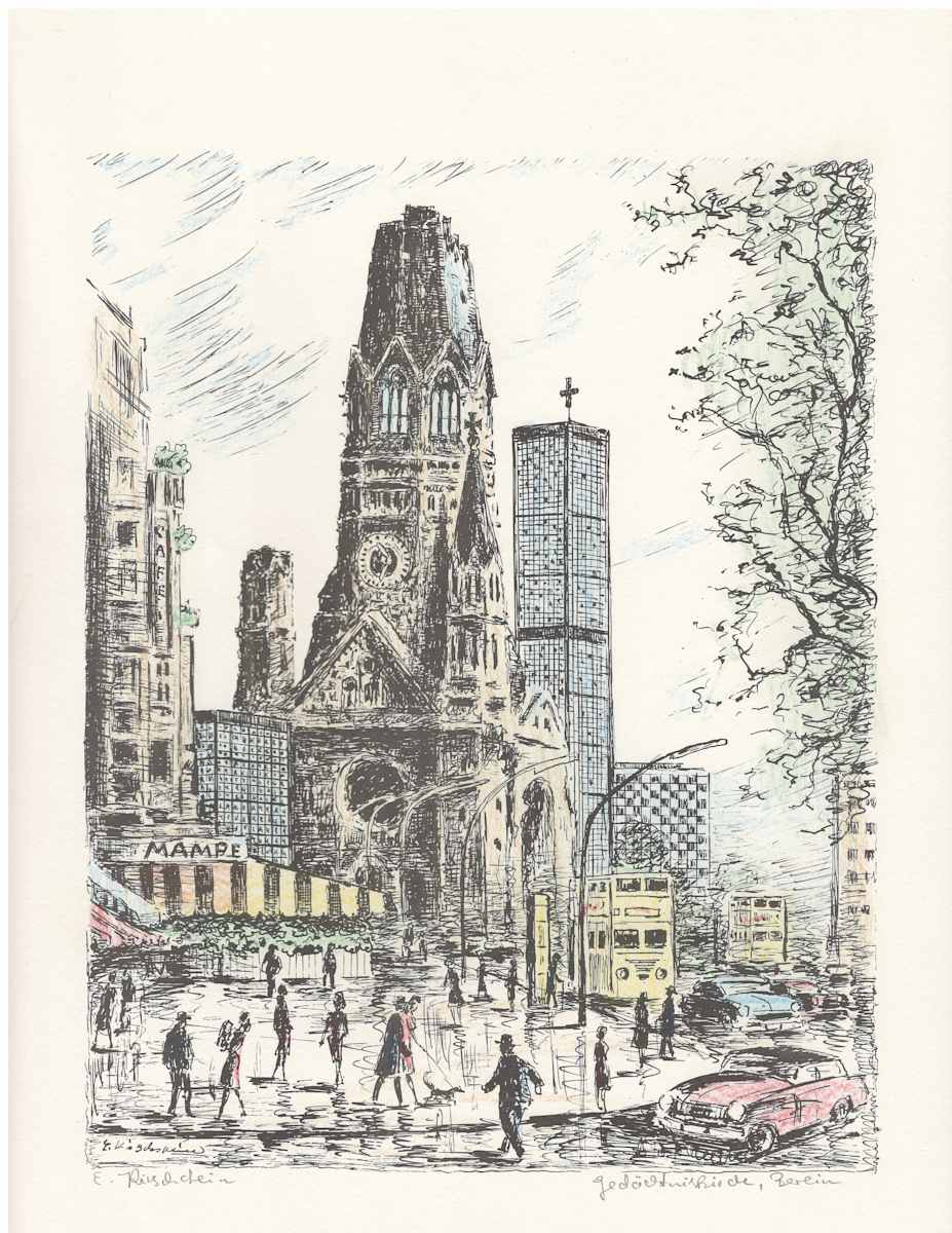 Gedaechtniskirche, Berlin by Erhard Kirschstein 