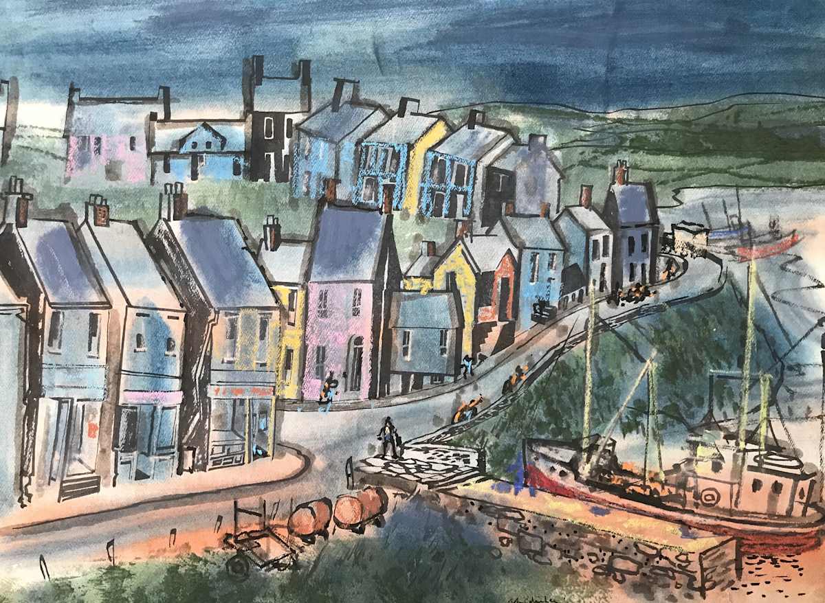 Irish Fishing Dock by John C. Menihan 