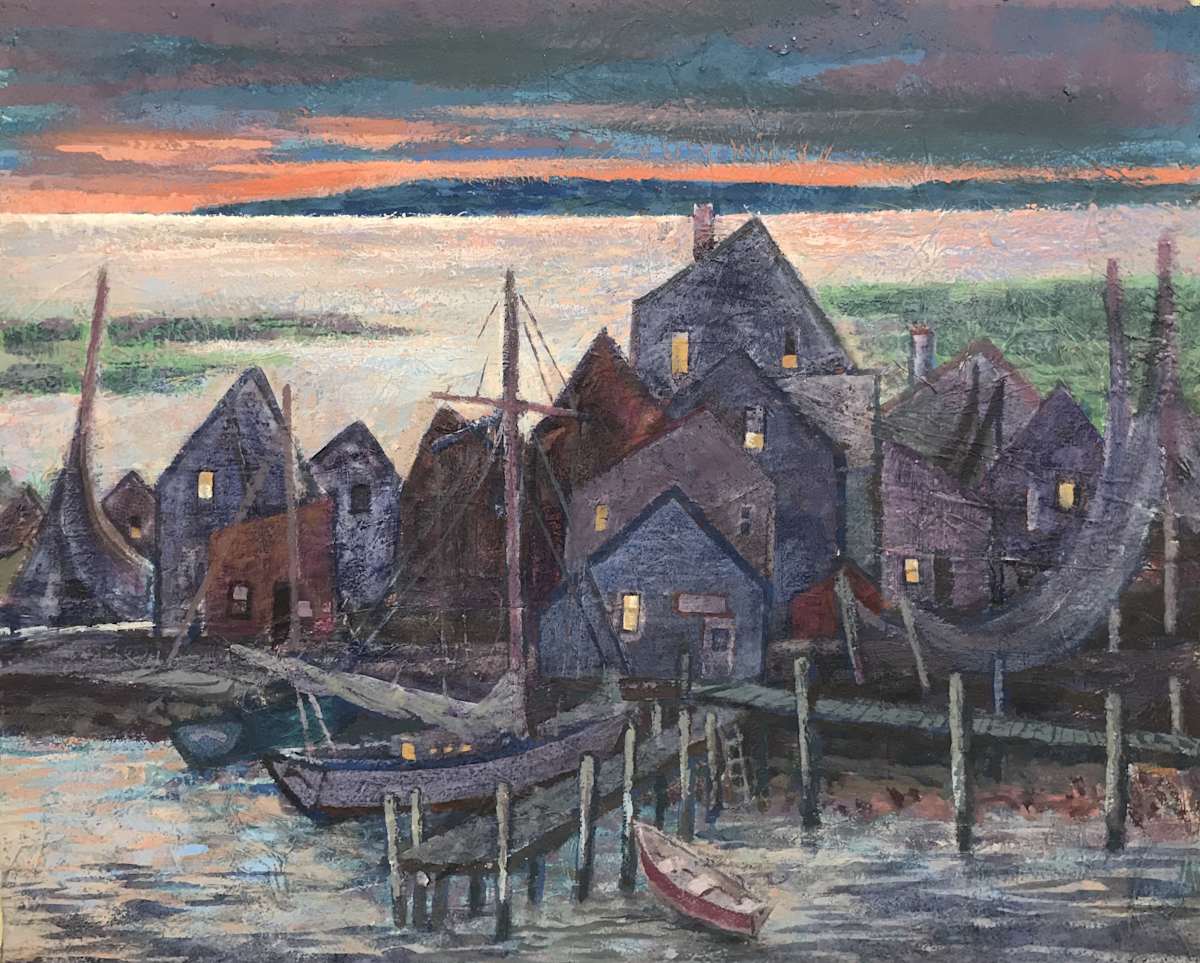 Fishing Village Harbor by John C. Menihan, Image 1.