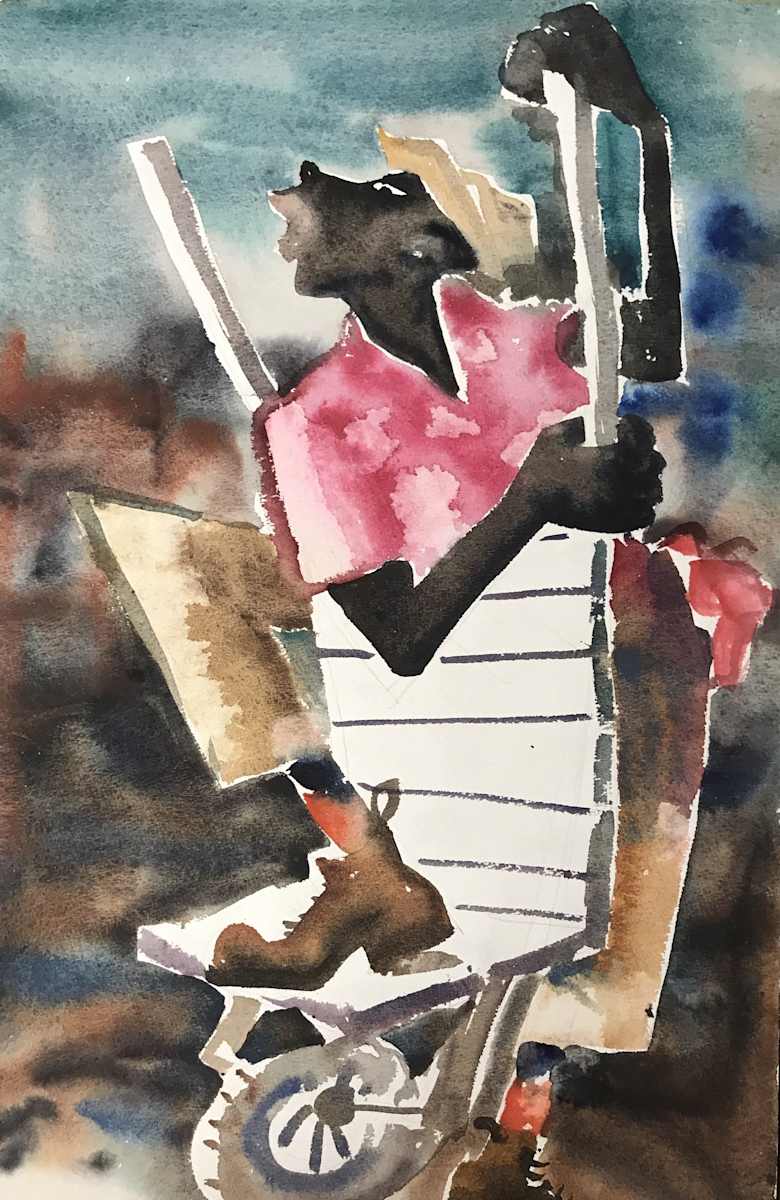 Man with Cart by John C. Menihan 