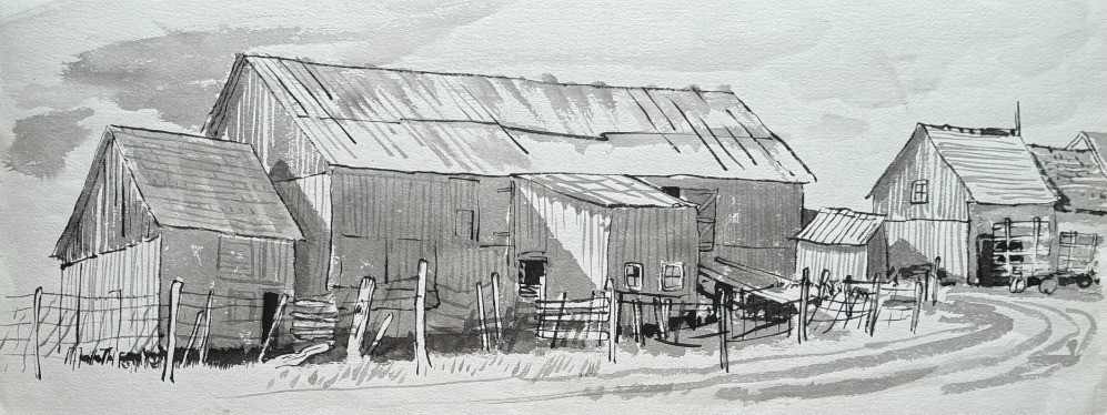 Sheds with Barn by John C. Menihan, Image 1.