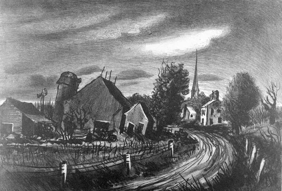 Farm Country Road by John C. Menihan 