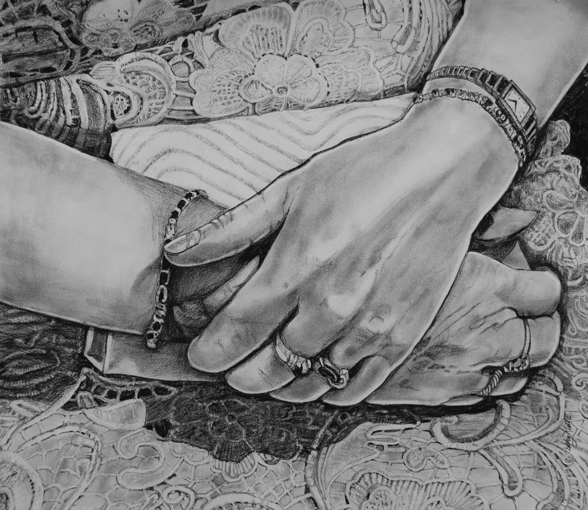 BECKY'S HANDS by CATHY KLUTHE 