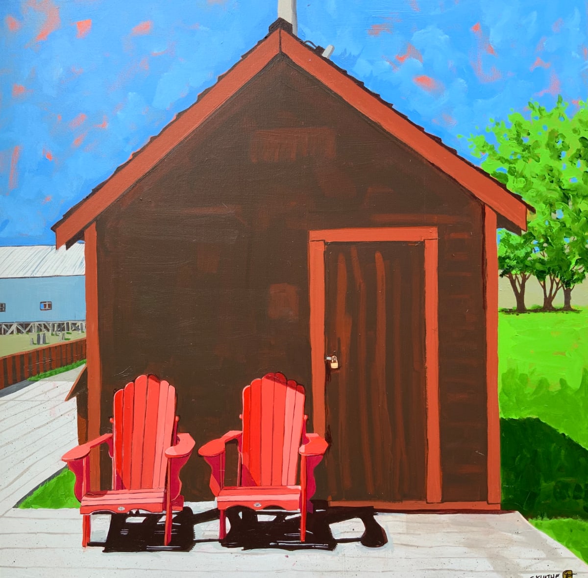 "Two Red Chairs" by CATHY KLUTHE 