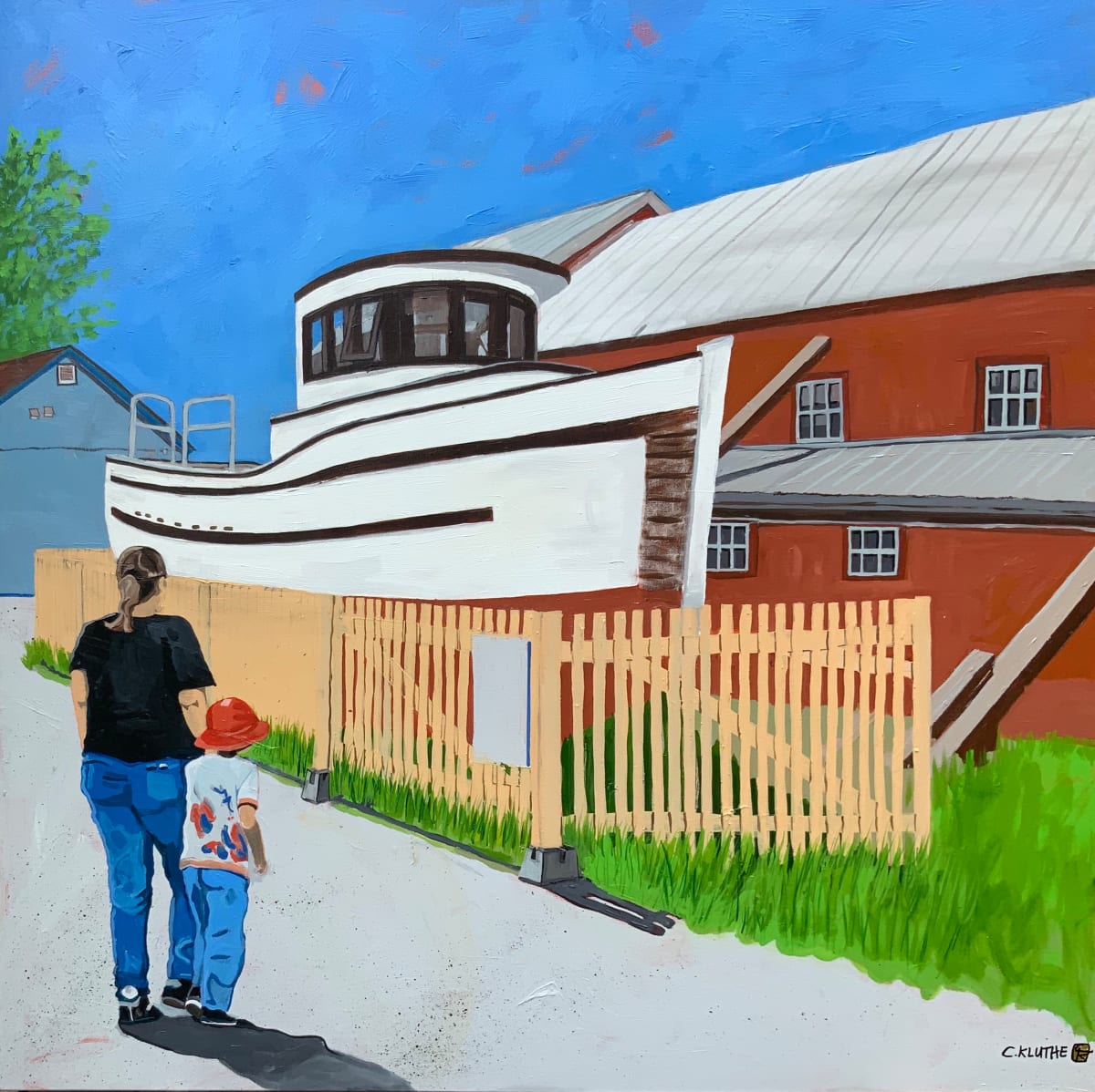"Boat in for Renos" by CATHY KLUTHE 