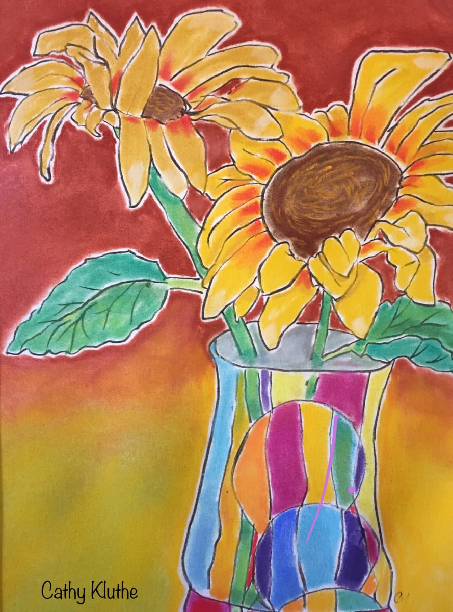 BRIGHT FLOWERS by CATHY KLUTHE 