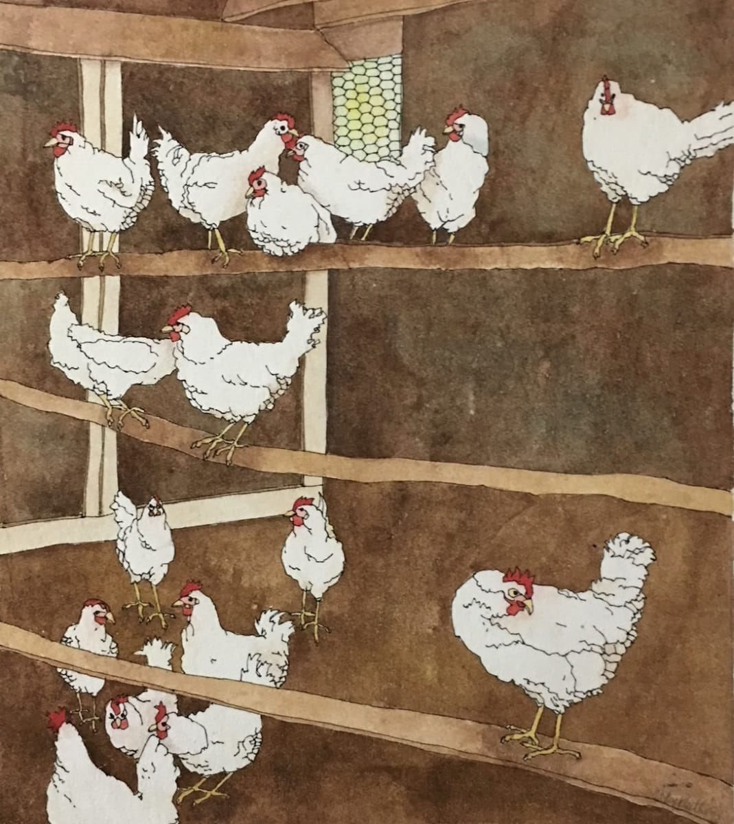 CHICKENS by CATHY KLUTHE 