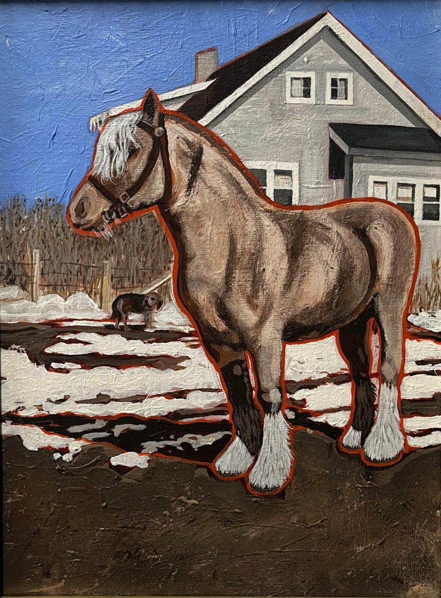 "PRIDE & JOY" by CATHY KLUTHE  Image: My grandfather used to breed these horses because they are strong working horses.